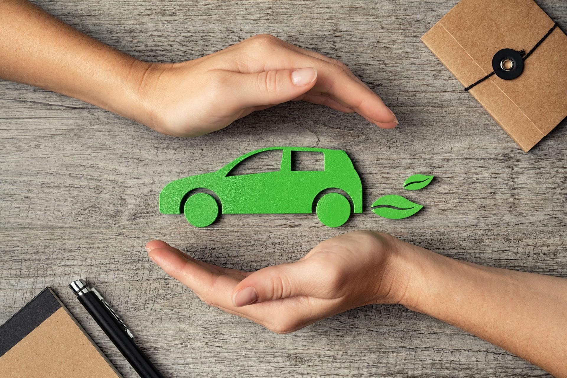 Elektroauto- und Versicherungskonzept